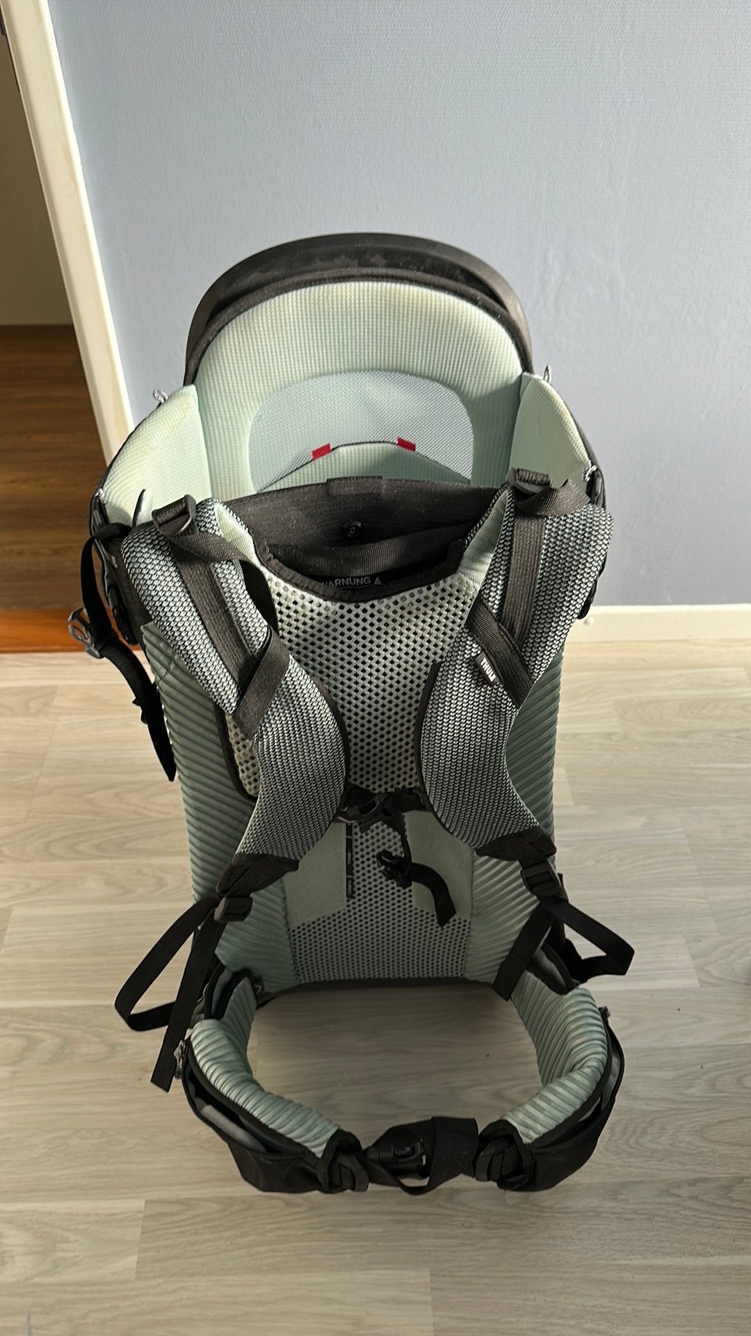 Thule kinderdrager groen / zwart, Kinderen en Baby's, Babydragers en Draagdoeken, Overige typen, Zo goed als nieuw, Rug, Ophalen
