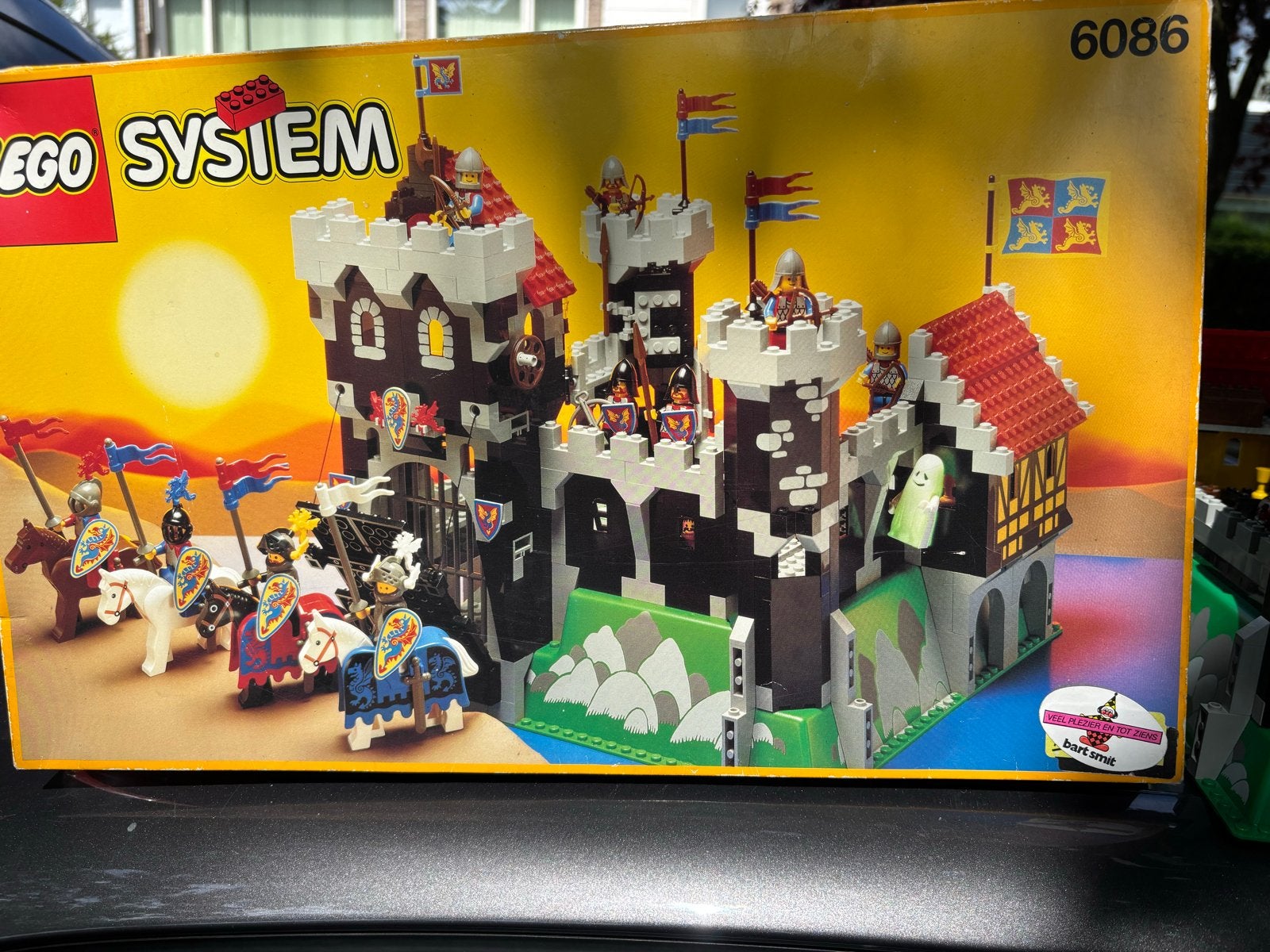 Lego 6086 Black Knight Castle met doos en zeldzame inlay, Gebruikt, Lego, Ophalen of Verzenden, Complete set