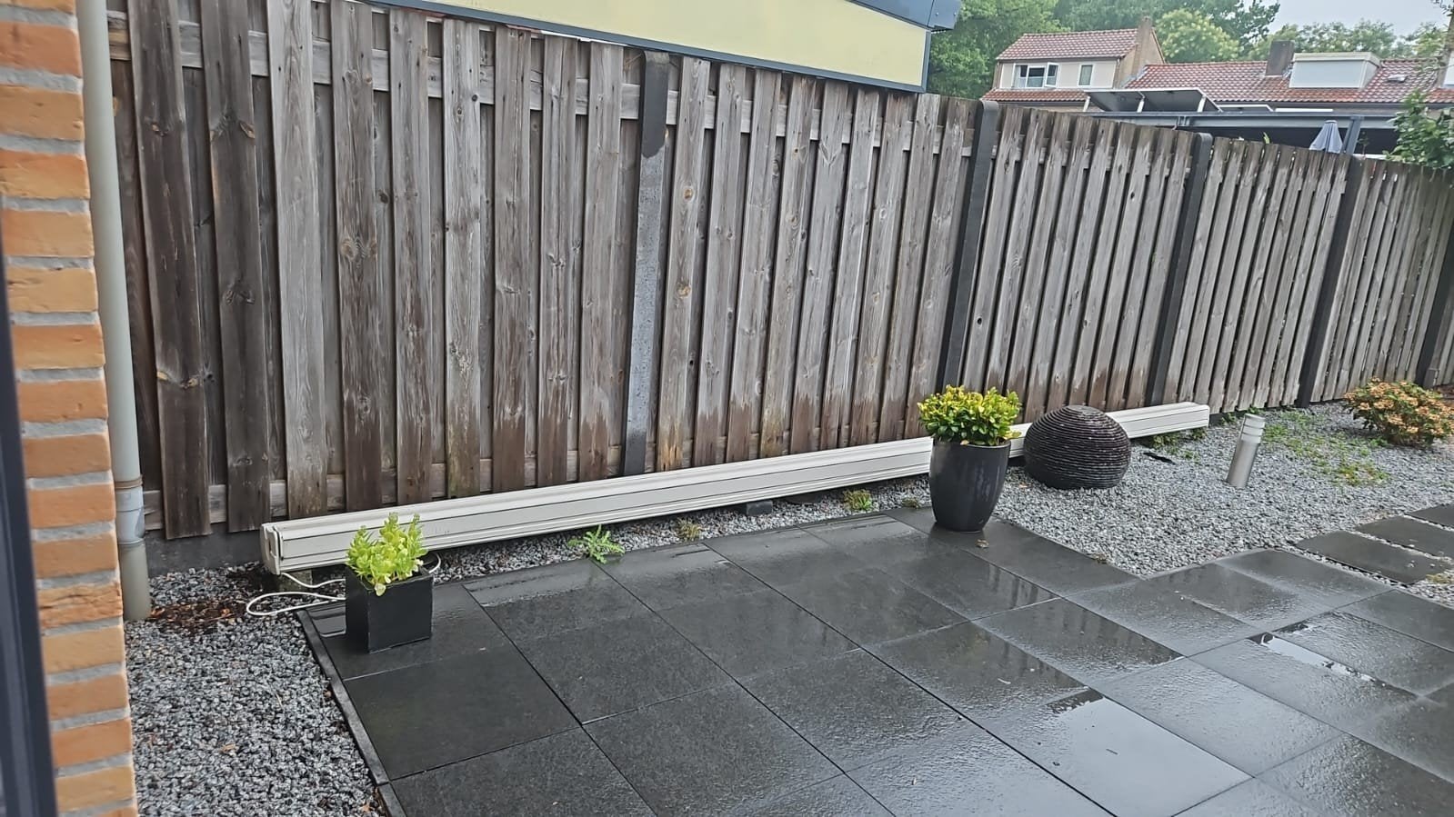 Zonnescherm Verano 5.40m breed -  afhalen in Geldrop, Tuin en Terras, Zonneschermen, Ophalen, Gebruikt, 450 cm of meer, Overige typen