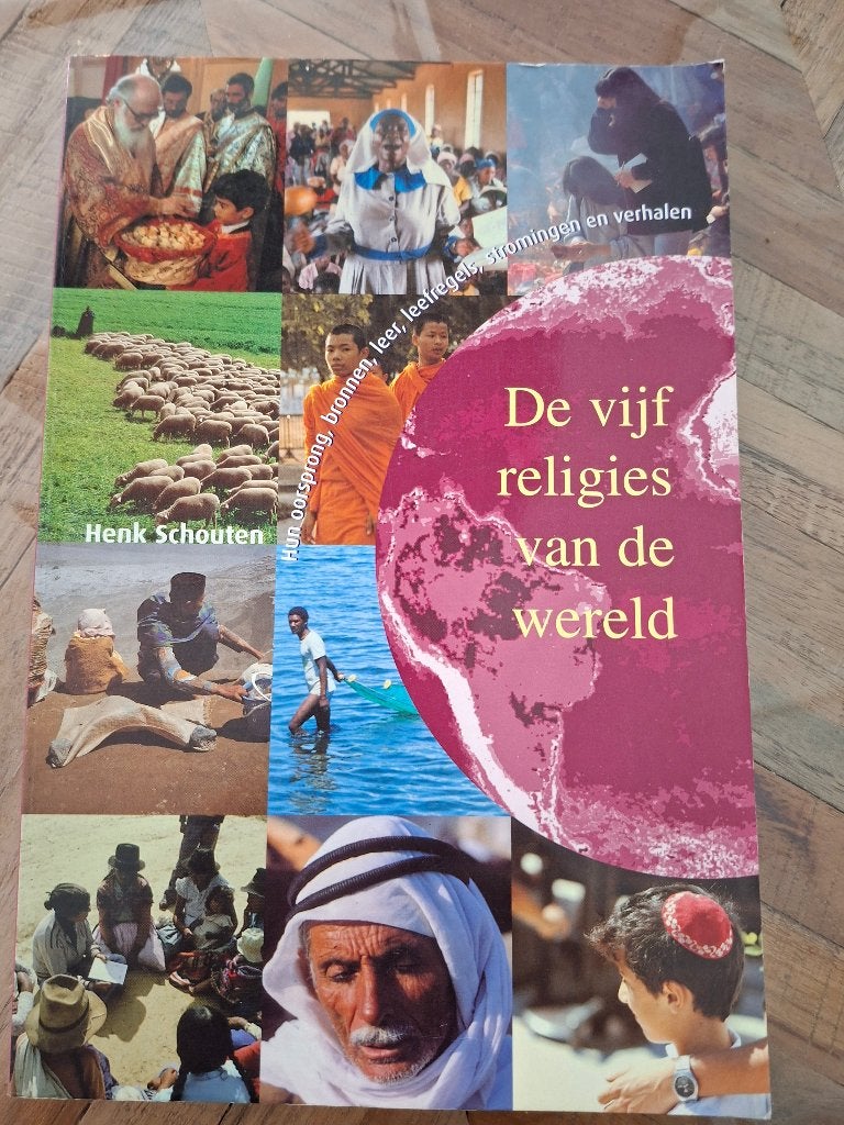 De vijf religies van de wereld., Boeken, Godsdienst en Theologie, Ophalen of Verzenden, Zo goed als nieuw, Henk Schouten, Hindoeïsme