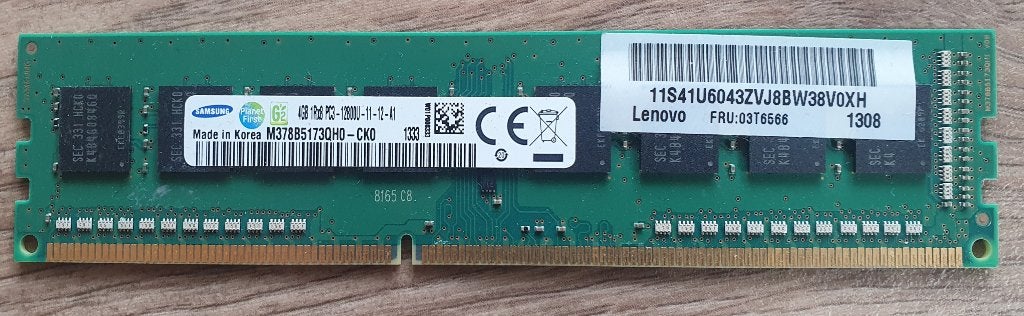 Zgan Samsung M378B5173QH0-CK0 4GB geheugen, DDR3, Ophalen of Verzenden, Zo goed als nieuw, Desktop