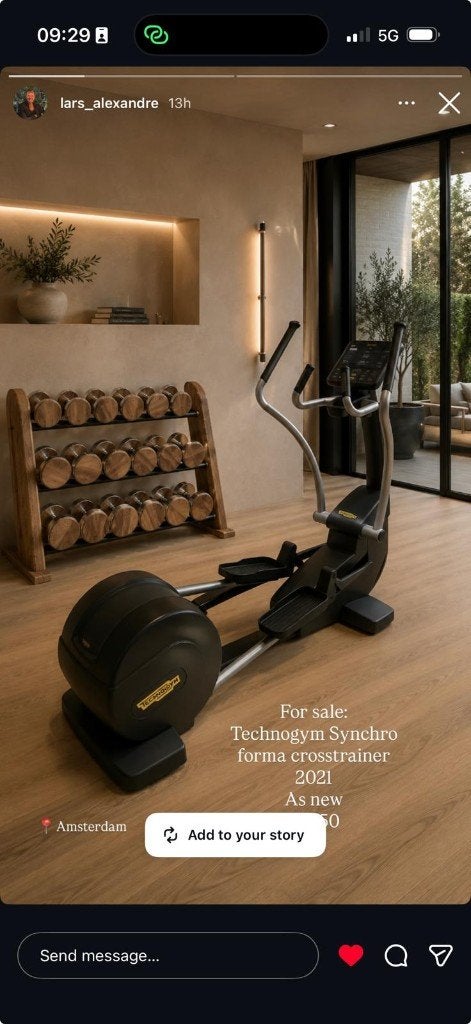 Technogym Synchro Forma Crosstrainer, Ophalen, Zo goed als nieuw, Crosstrainer, Benen