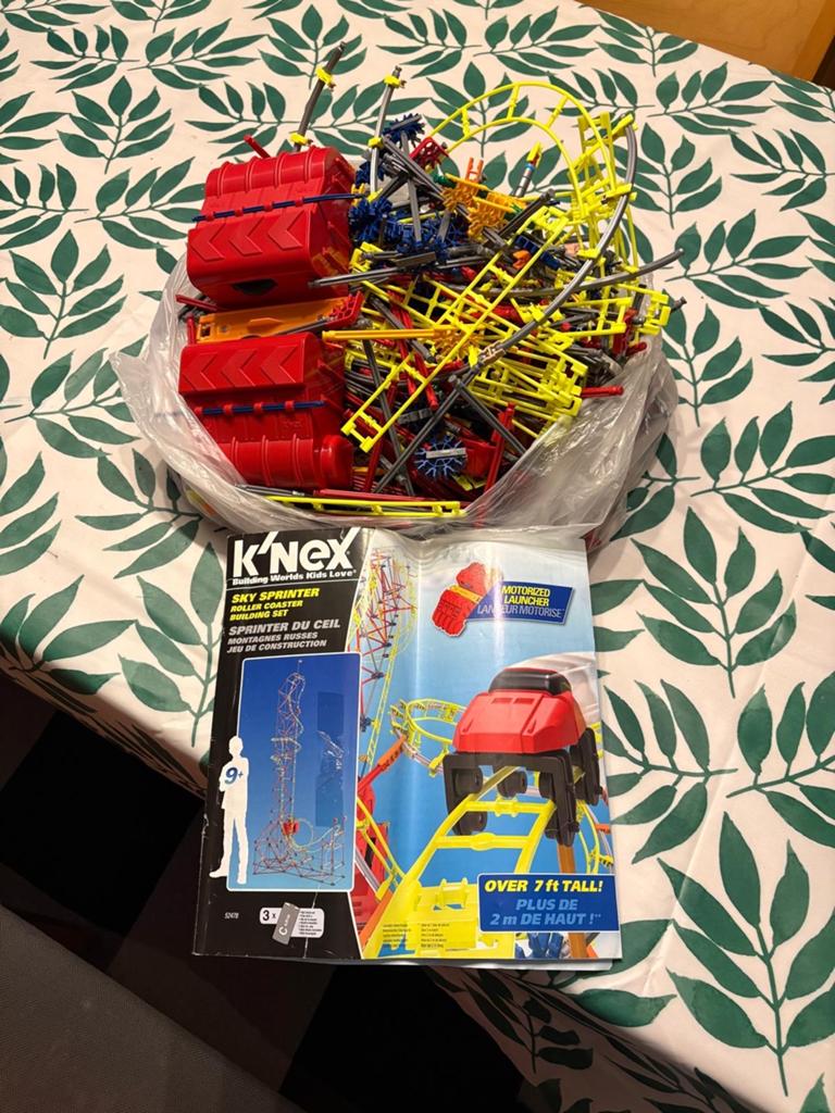 K'nex Sky Sprinter Roller Coaster Bouwset, Kinderen en Baby's, Speelgoed | Bouwstenen, Ophalen, Gebruikt, K'nex
