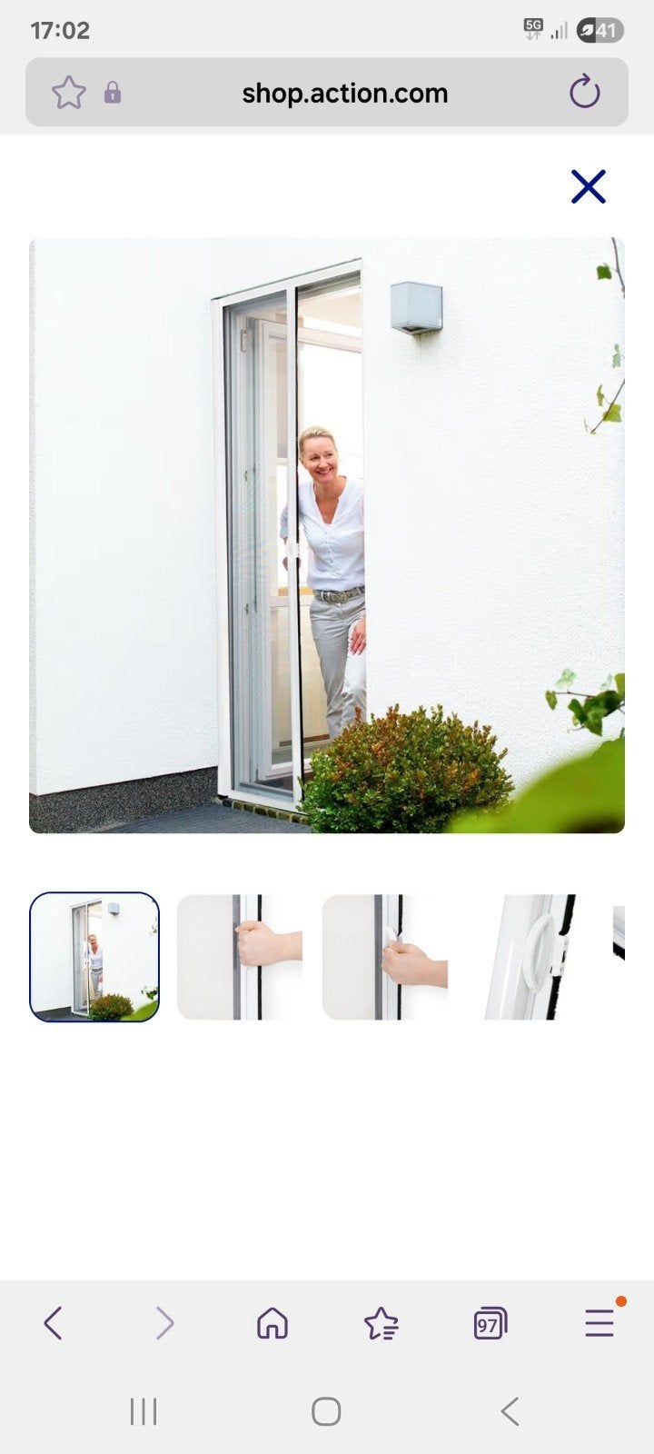 Hordeur, Doe-het-zelf en Verbouw, Deuren en Horren, Ophalen, Nieuw, Hordeur, 200 tot 215 cm