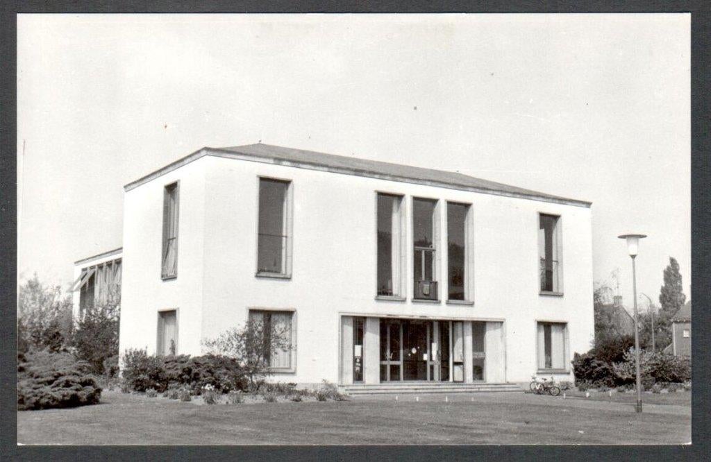 Oude Ansicht - Schaesberg - Gemeentehuis - Lb., Ophalen of Verzenden, 1940 tot 1960, Ongelopen, Limburg