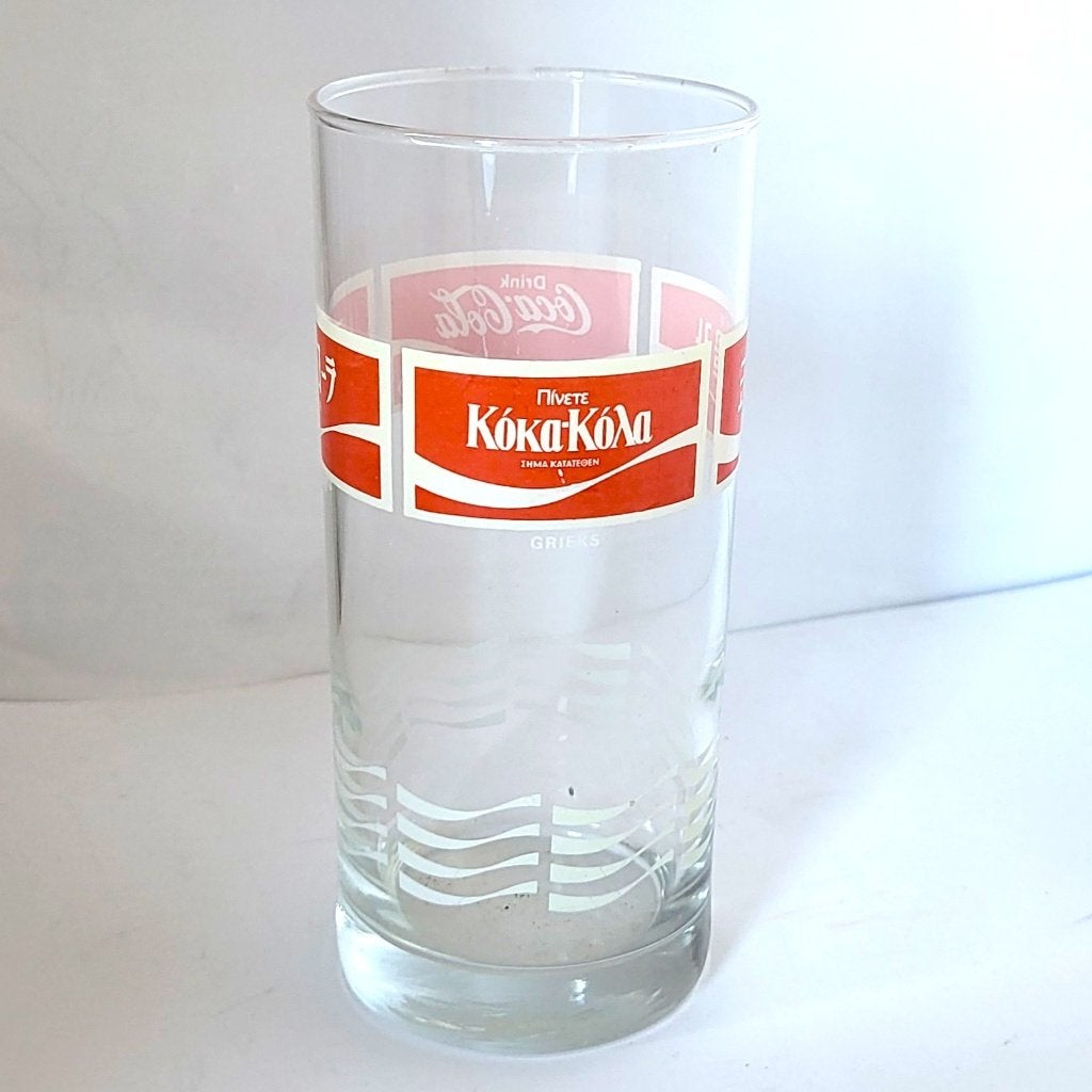 Vintage glazen Coca-Cola en nog retro Merken en Reclame, Verzamelen, Merken en Reclamevoorwerpen, Ophalen of Verzenden, Gebruiksvoorwerp