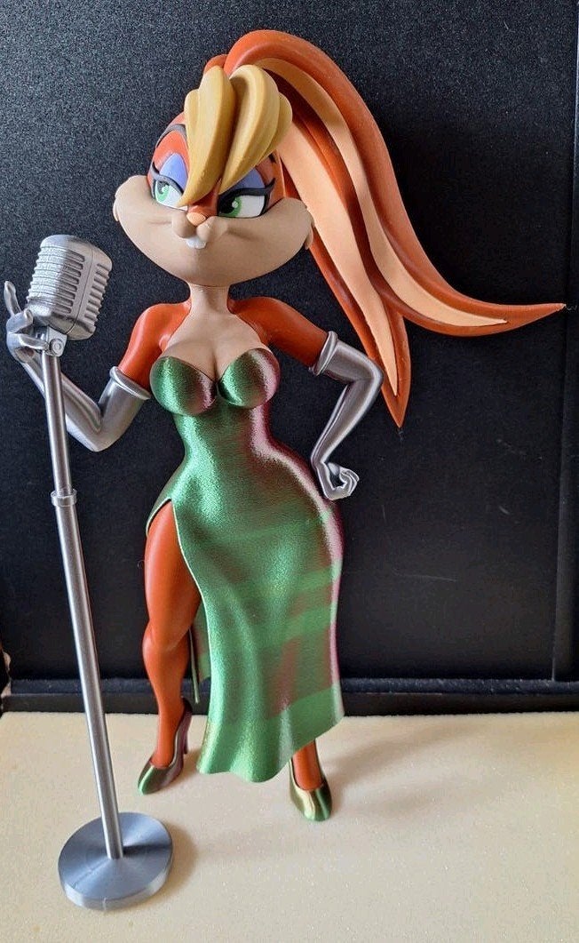 Lola Bunny 3D Geprint Beeld - geliefde van Buggs Bunny 40 cm, Ophalen, Zo goed als nieuw