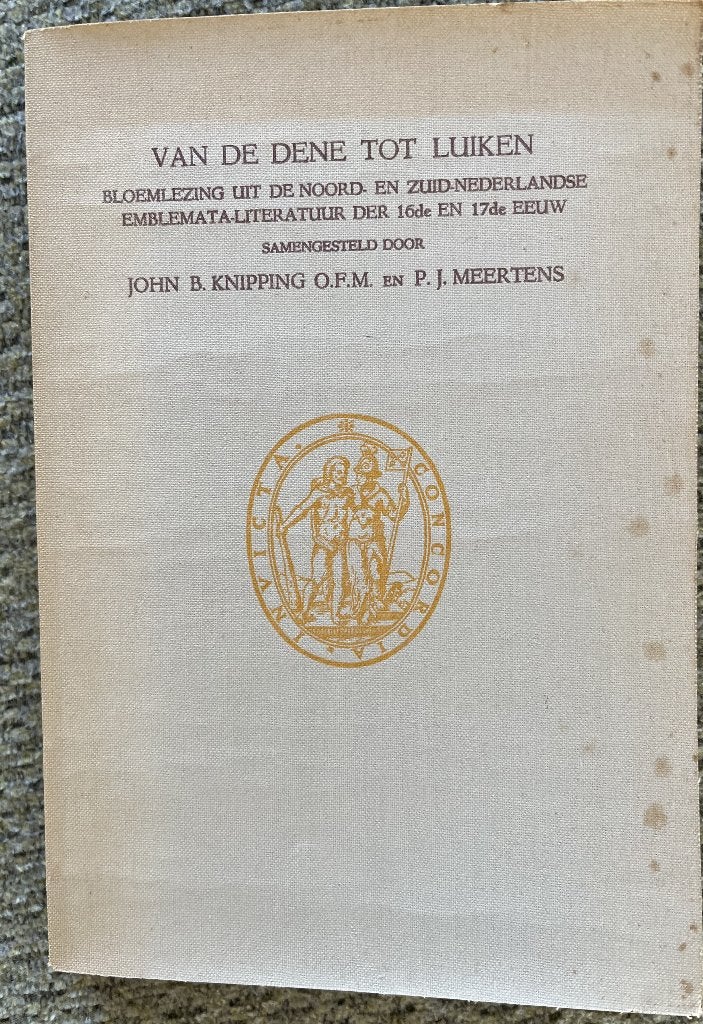 Van de dene tot luiken, Ophalen of Verzenden, Gelezen, John B. Knipping en P.J. Meertens, Nederland