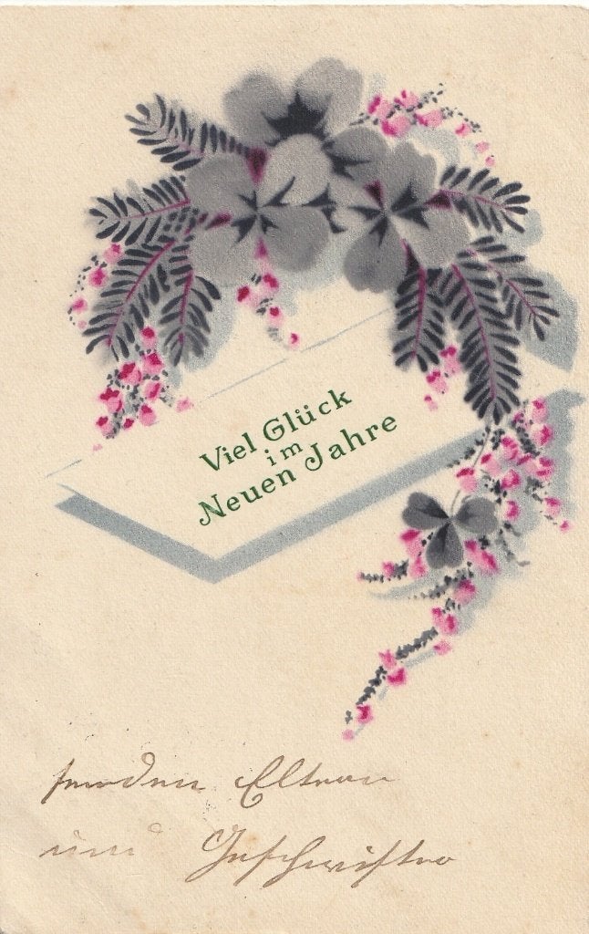 KERST UIT 1917 ZEER MOOIE OUDE KAART KO392, Ophalen of Verzenden, Voor 1920, Gelopen, Overige thema's
