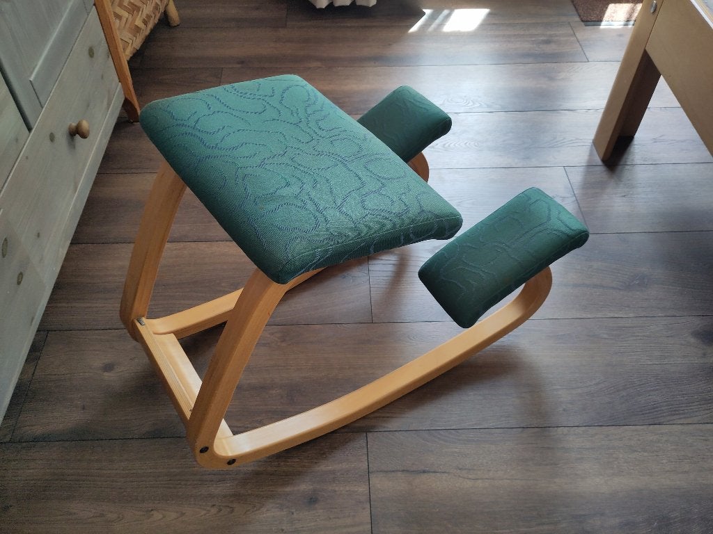 Stokke kniestoel, Huis en Inrichting, Bureaustoelen, Ophalen, Gebruikt, Bureaukruk, Groen