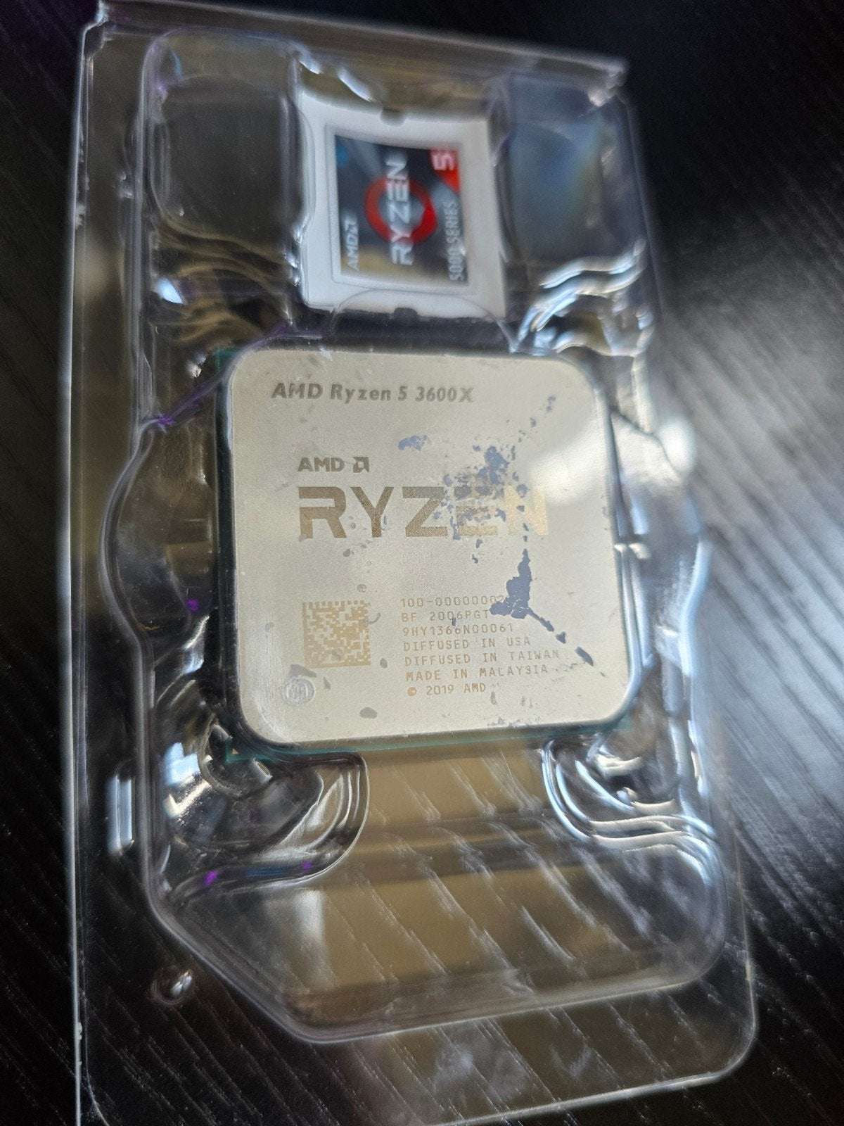 AMD Ryzen 5 3600X CPU met Wraith Spire koeler, Computers en Software, Processors, 6-core, Gebruikt, AMD Ryzen 5 3600X, Ophalen of Verzenden