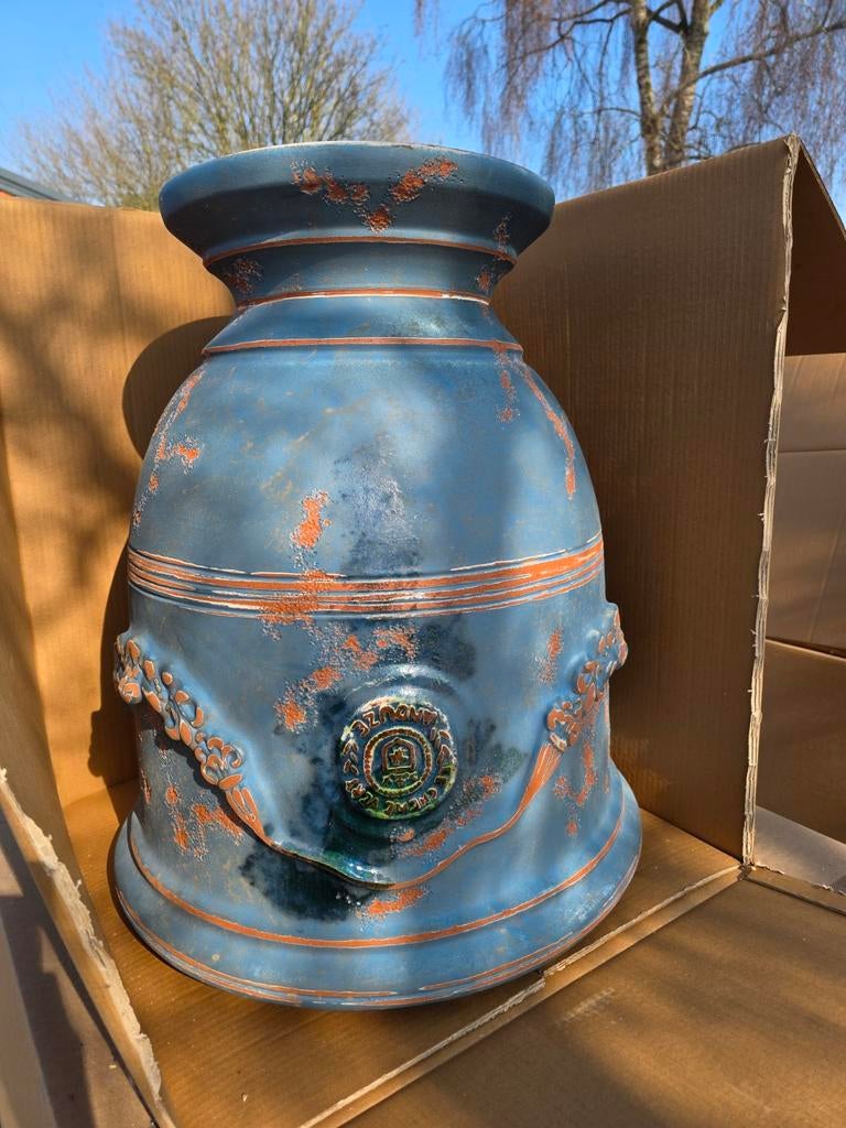 Anduze pot Antica Bleu, Ophalen, Gebruikt, Aardewerk, Binnen