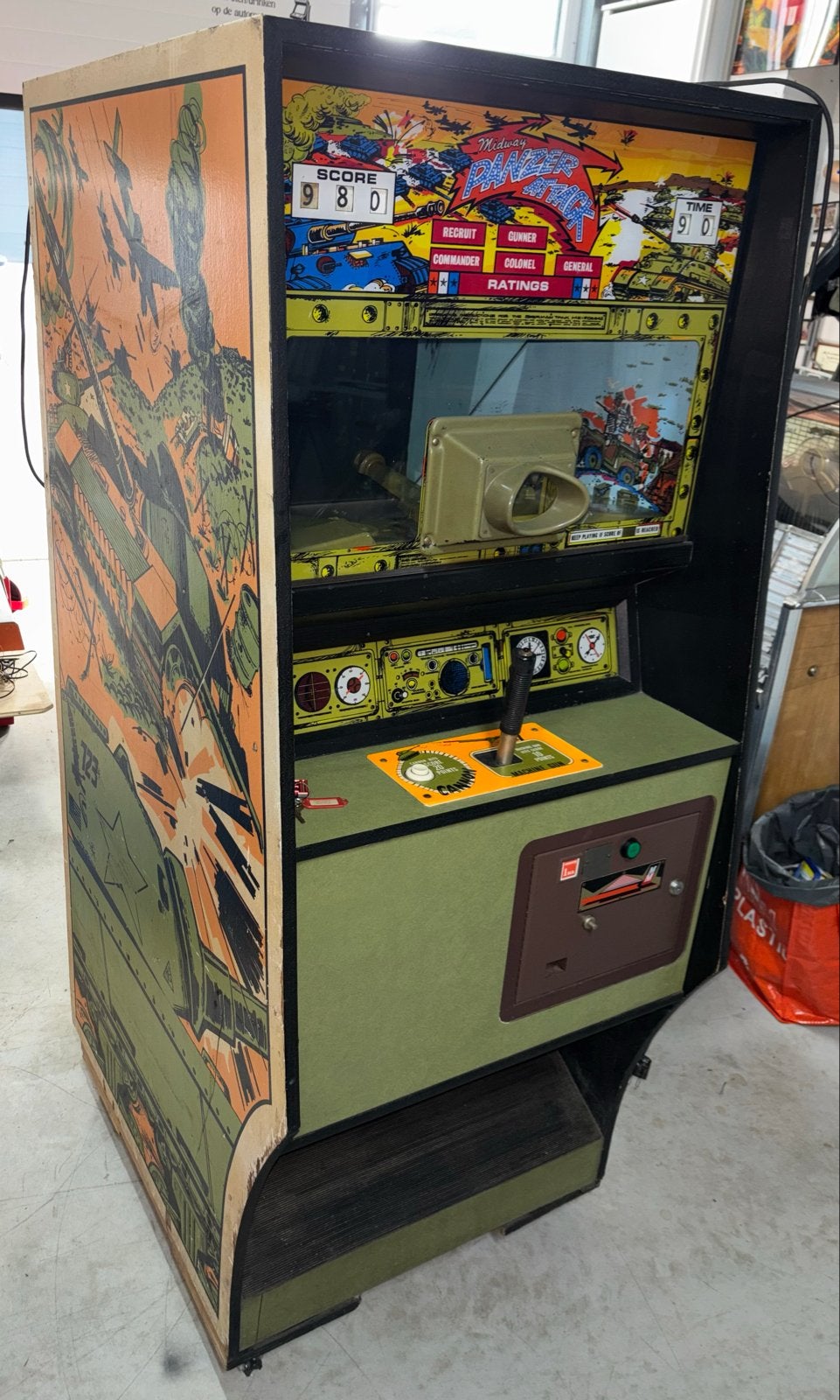 Midway Tank / Panzer Attack Arcade Kast - Vintage Gaming, Ophalen, Overige merken, Gebruikt