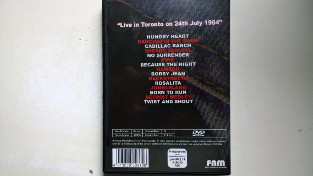 Bruce Springsteen & The E-Street Band - Live In Toronto (DVD, Alle leeftijden, Ophalen of Verzenden, Zo goed als nieuw