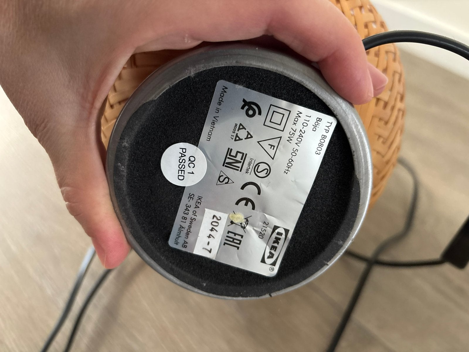 Ikea lamp, Tuin en Terras, Ophalen, Gebruikt