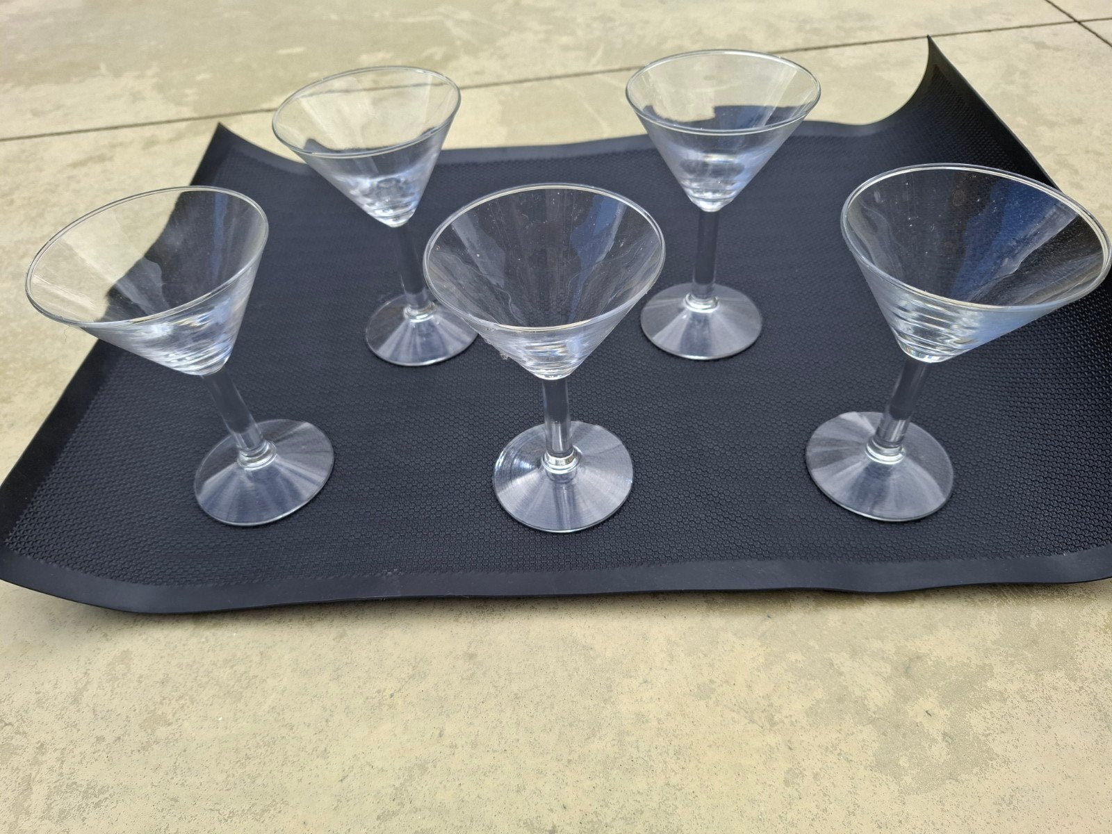 Set van 5 Martini glazen, Ophalen, Zo goed als nieuw, Overige merken, Glas