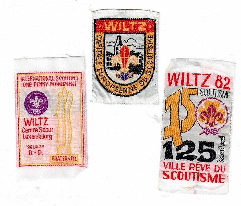 3 insignes Wiltz Luxemburg, Verzamelen, Ophalen of Verzenden, Nieuw, Embleem, Speld of Insigne