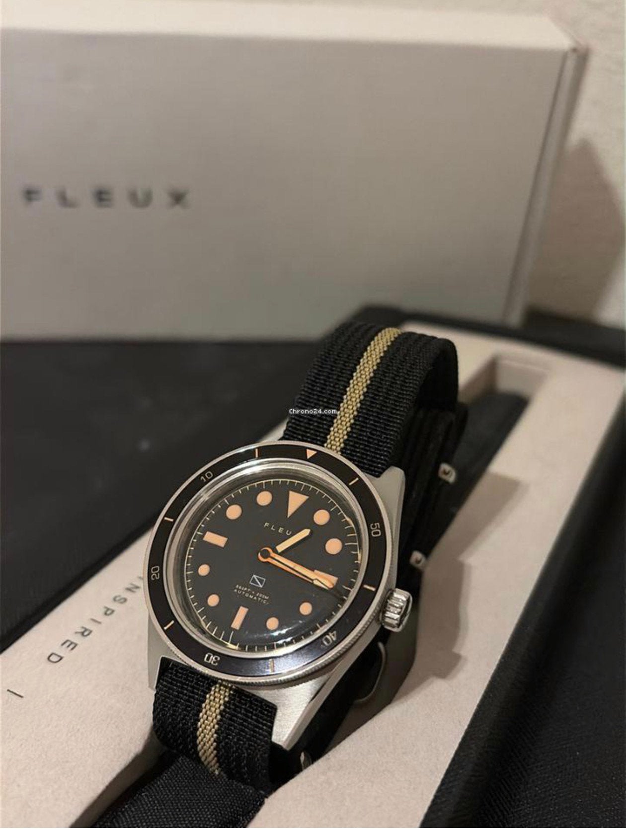Fleux FLX001 , zo goed als nieuw!, Overige merken, Staal, Polshorloge, Overige materialen