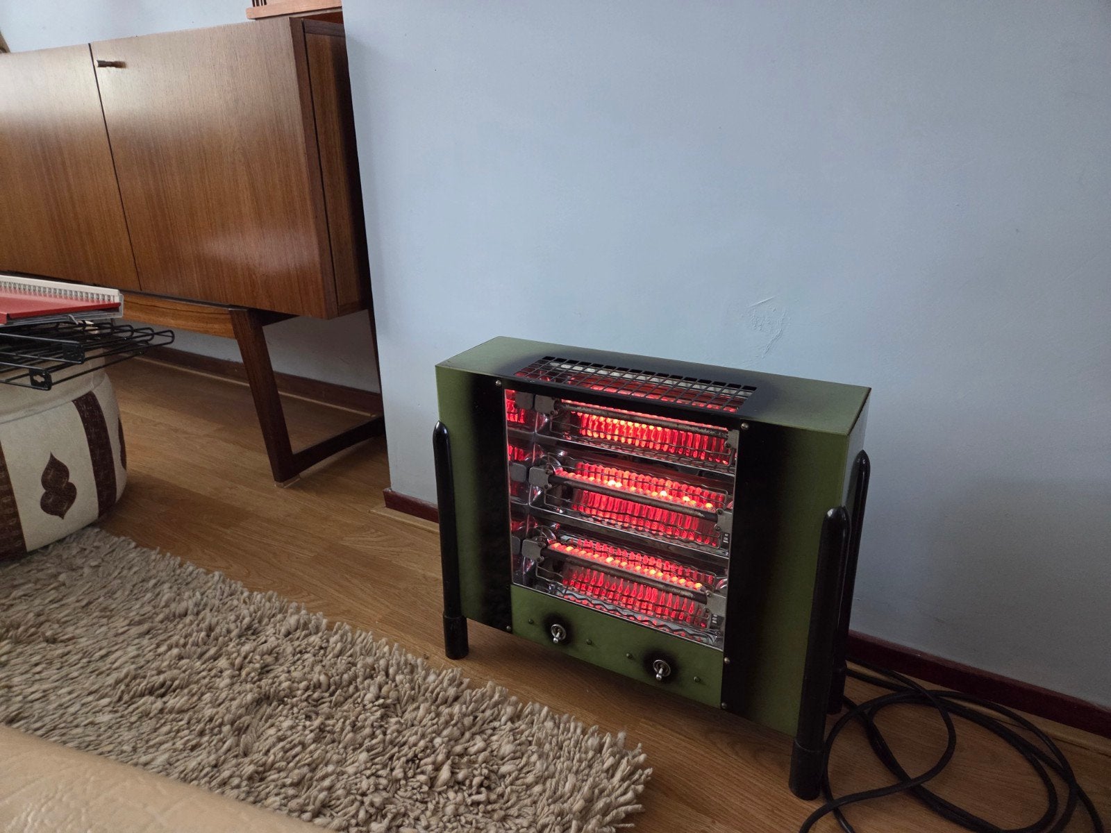 Art Deco  elektrisch kacheltje van Inventum- vintage, Doe-het-zelf en Verbouw, Verwarming en Radiatoren, Ophalen, 30 tot 80 cm