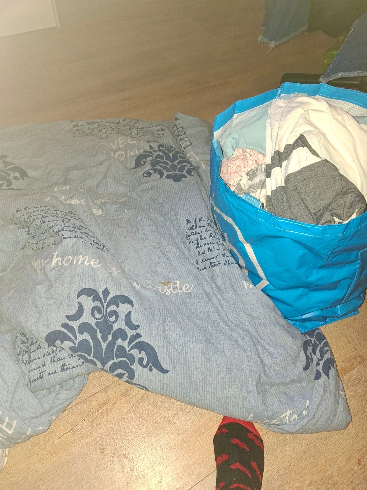 1 persoons dekbed met slopen, Huis en Inrichting, Ophalen, Eenpersoons, Wit, Dekbedovertrek