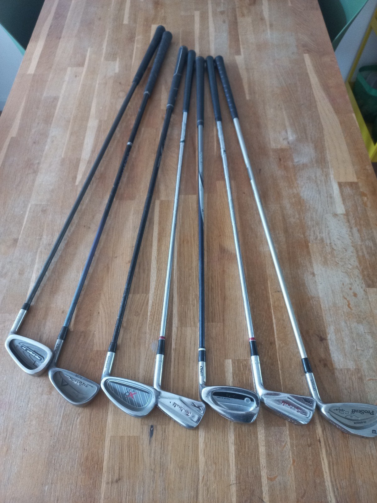7 gebruikte Golf clubs, Ophalen, Gebruikt