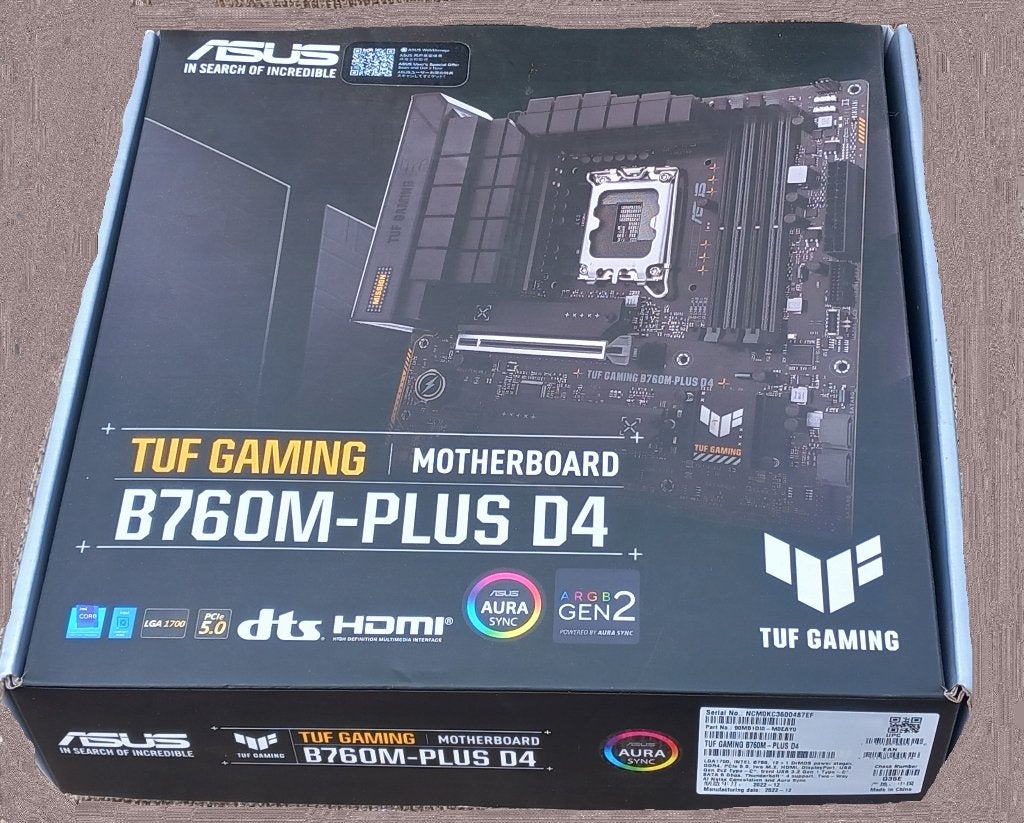 Asus TUF GAMING B760M-PLUS D4, Computers en Software, LGA 1700, DDR4, Ophalen of Verzenden, Zo goed als nieuw