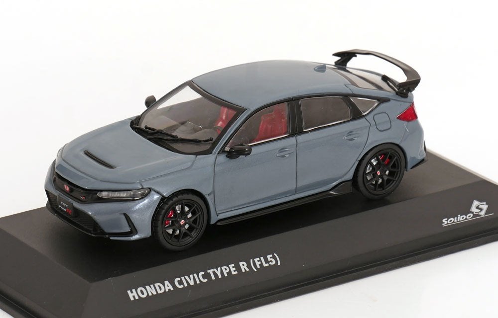 Honda Civic Type R (FL5) 2023 Grijs 1-43 Solido, Solido, Tschuiten@hotmail.com, Auto, Solido
