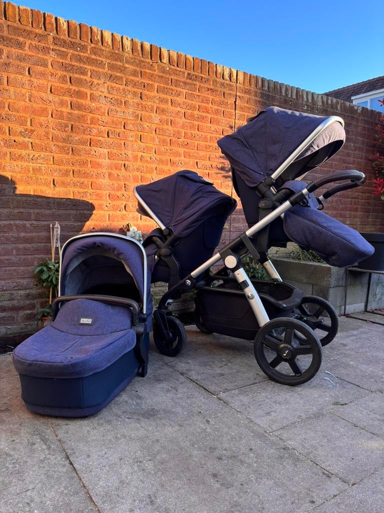 Silver Cross duowagen / kinderwagen set – compleet, Gebruikt, Duowagen, Ophalen, Kinderwagen