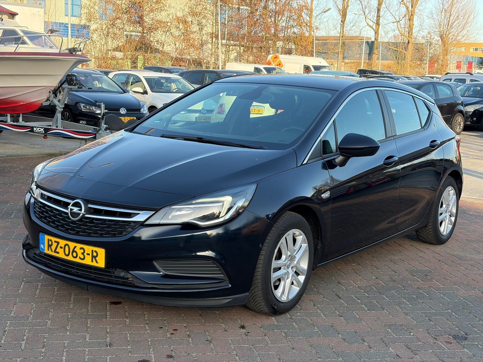 Opel Astra 1.6 CDTI Business+ Airco! 5-DRS! Zwart! 2018!, Auto's, Opel, Voorwielaandrijving, Parkeersensor, Gebruikt, Euro 6