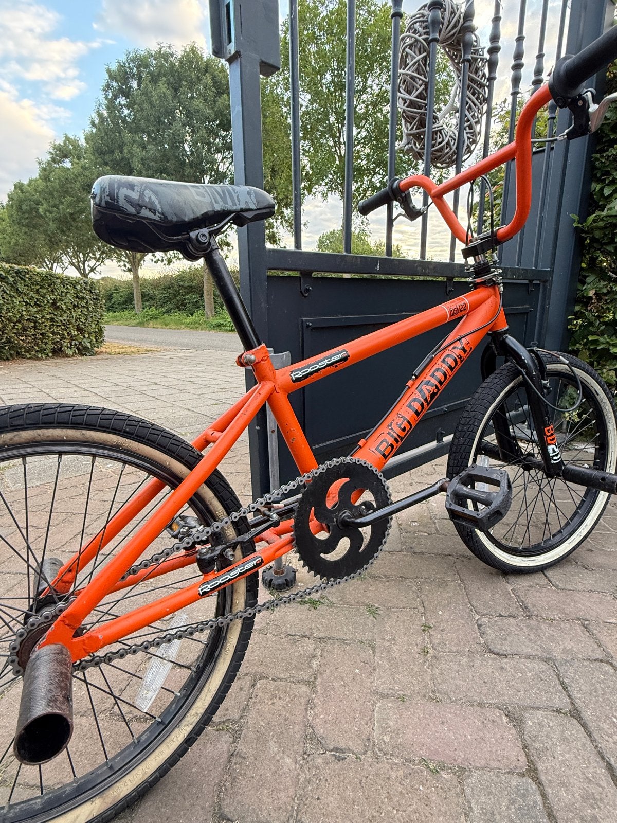 BMX BIG DADDY ROOSTER RS 122 met PEGS, Fietsen en Brommers, Fietsen | Crossfietsen en BMX, Ophalen, Gebruikt, Staal, Velgrem