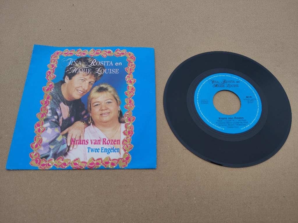 7" Single: Tina Rosita En Marie Louise - Krans Van (1991), Cd's en Dvd's, Verzenden, Gebruikt, Pop