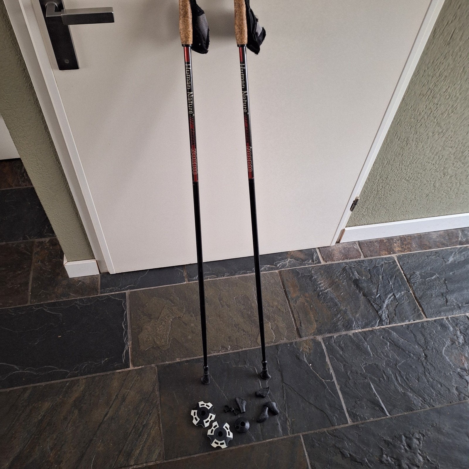 Nordic Walking Stokken met Accessoires - Human Nature, Ophalen of Verzenden, Zo goed als nieuw, Wandelstok