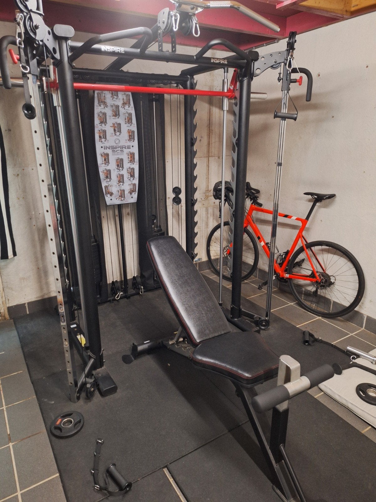 NIET NORMAAL OP=OP Inspire Fitness Home Gym met Gewichten, Ophalen, Zo goed als nieuw, Benen, Overige typen