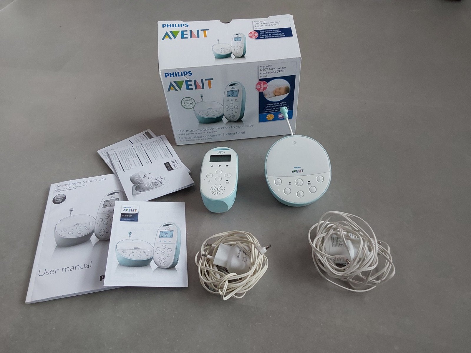 Philips Avent DECT Babyfoon SCD506/01, Ophalen, Gebruikt, 250 meter of meer, Digitaal