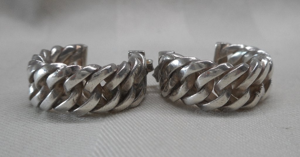 Zilveren Buddha to Buddha oorringen nr.1703, Sieraden, Tassen en Uiterlijk, Oorbellen, Hangers, Verzenden, Zo goed als nieuw, Zilver
