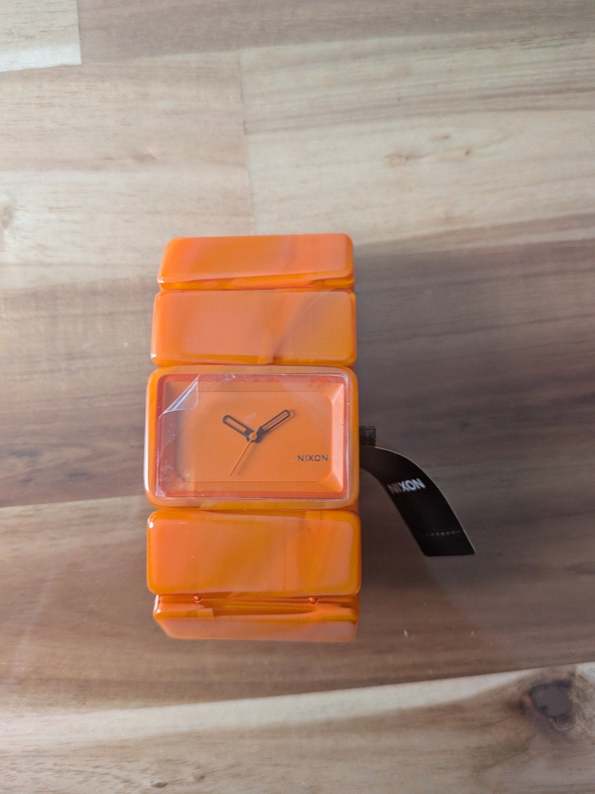 Nixon oranje polshorloge, nieuw met label, Overige merken, Kunststof, Polshorloge, Nieuw