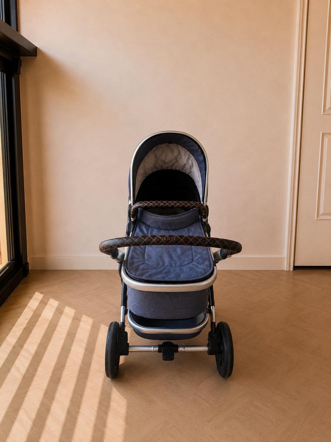 Joolz Day 3 Parrot Blauwe Combi Kinderwagen, Zo goed als nieuw, Combiwagen, Verstelbare duwstang, Ophalen