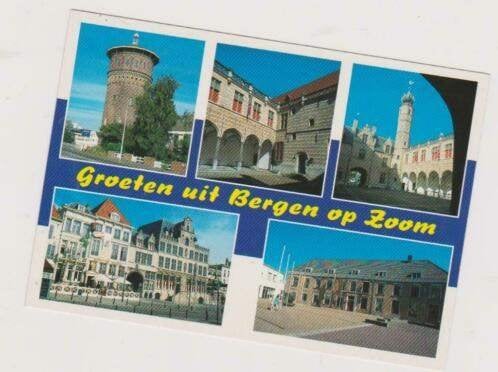 ansichtkaarten Bergen op Zoom, Bloemendaal, Veere, Oirschot, Ophalen of Verzenden, 1960 tot 1980, Noord-Brabant