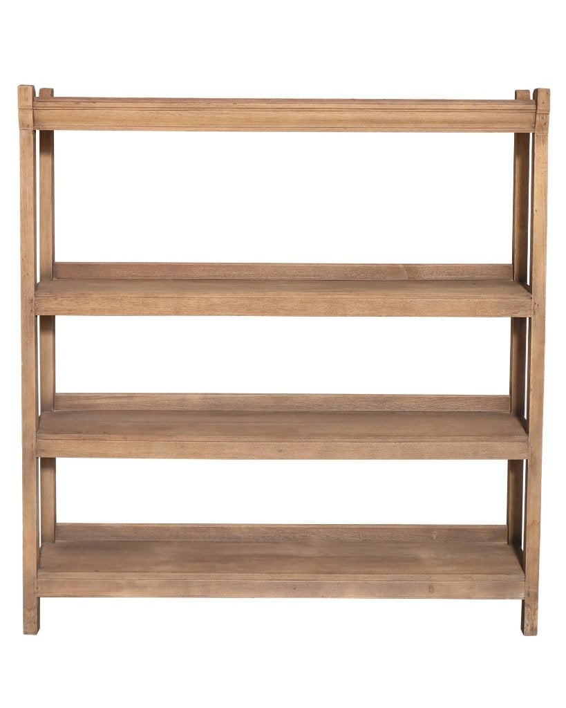 Vintage teakhouten stellingkast met open legplanken, Ophalen of Verzenden, Zo goed als nieuw, Hout
