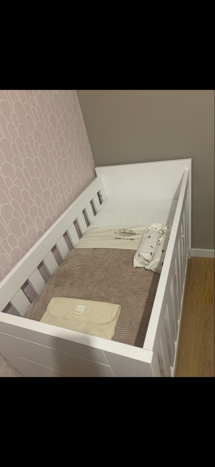 Bopita babykamer wit, commode ledikant wandrek, Kinderen en Baby's, Ophalen, 50 tot 70 cm, Zo goed als nieuw, 75 tot 100 cm