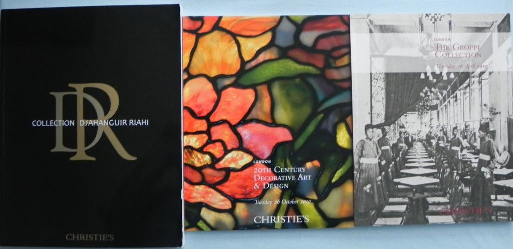 Christie's London veilingcatalogi 3 stuks, decorative arts, Ophalen of Verzenden, Gelezen