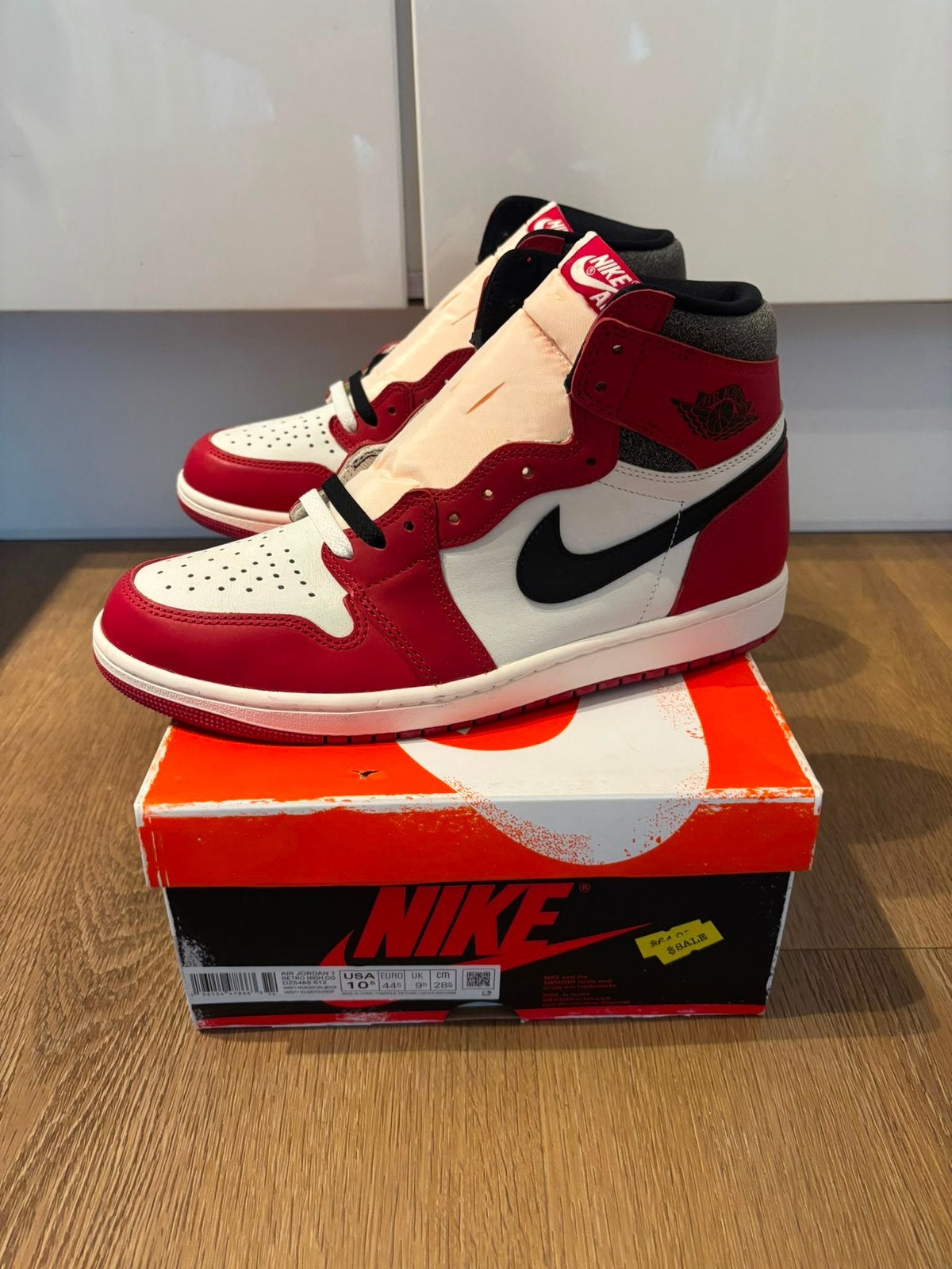 Air Jordan 1 Retro High OG lost and found Size 10.5 44.5 DS, Wit, Nieuw, Ophalen of Verzenden, Sneakers of Gympen