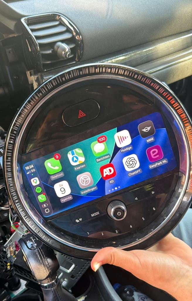 MINI CarPlay/Android Auto Scherm Upgrade orgineel mini, Auto diversen, Autoradio's, Ophalen of Verzenden, Zo goed als nieuw