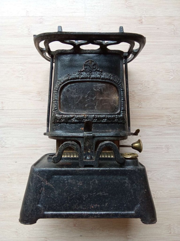 Antiek petroleumkacheltje  (oil stove) 1890 - 1910., Antiek en Kunst, Ophalen of Verzenden