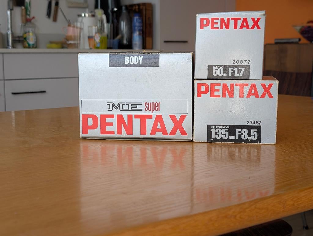 Pentax ME Super + 2 Lenzen (Bijna Nieuwstaat / Full Set), Ophalen, Zo goed als nieuw, Spiegelreflex, Pentax
