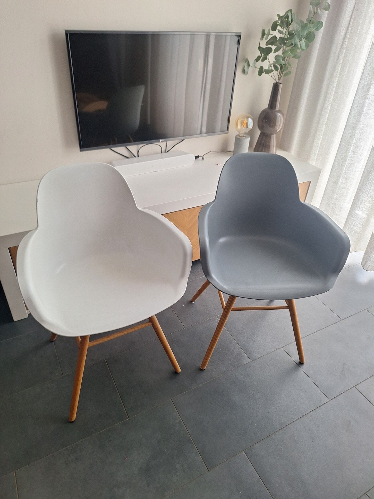 Zuiver Kuipstoelen, Huis en Inrichting, Stoelen, Ophalen, Kunststof, Gebruikt, Twee