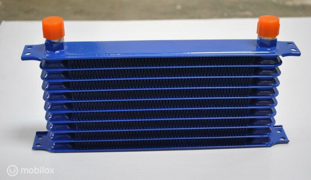 Oliekoeler Aluminum 10 row oilcooler BLUE AN10 262mm, Auto-onderdelen, Nieuw, Ophalen of Verzenden