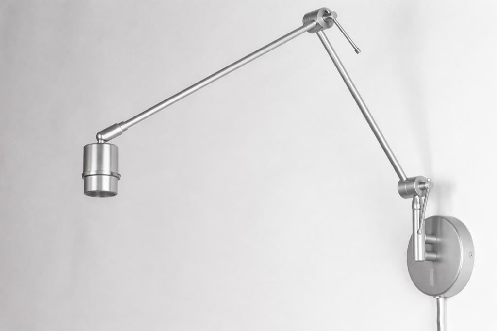 Wandlamp met armatuur en een dubbele kap (47cm), Huis en Inrichting, Ophalen, Zo goed als nieuw, Stof
