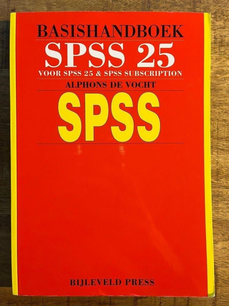 Basishandboek SPSS 25, Ophalen of Verzenden, Beta, HBO
