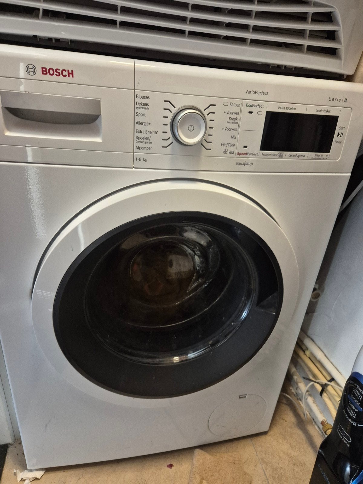 Bosch VarioPerfect Serie 8 Wasmachine, Ophalen, Gebruikt, Voorlader, Energieklasse A of zuiniger